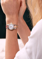 Tissot T Wave Lady White Mother of Pearl Dial Two Tone Steel Strap Watch For Women - T112. 210. 22. 113. 00