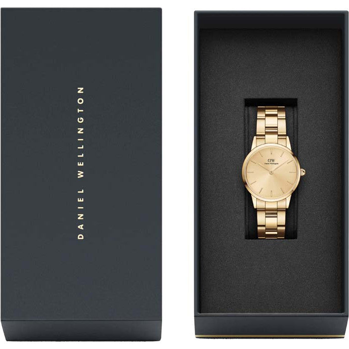 Daniel Wellington Ladies Gold Iconic Link Unitone Watch