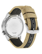 Citizen Eco Drive Nylon Strap Black Dial Watch BM7550-10E