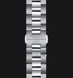 Tissot Gentleman Powermatic 80 Silicium Ice Blue Silver Steel Strap Watch For Men - T127.407.11.351.00