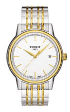 Tissot T Classic Carson Automatic White Dial Two Tone Steel Strap Watch for Men - T085.407.22.011.00