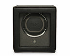 Wolf "Cub" Single Watch Winder with Cover - Vegan Leather