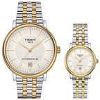 Tissot Carson Premium Powermatic 80 White Dial Two Tone Steel Strap Watch For Men - T122.407.22.031.00