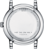 Tissot T Classic Carson Premium Lady Mother of Pearl Pink Dial Silver Steel Strap Watch For Women - T122.210.11.159.00