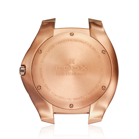 Edox Les Bèmonts Men's Rose Gold Silver Watch