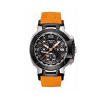 Tissot T Race Chronograph Black Dial Orange Rubber Strap Watch for Women - T048.217.27.057.00