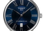 Tissot Carson Premium Powermatic 80 Blue Dial Blue Leather Strap Watch For Men - T122.407.16.043.00