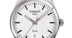 Tissot T Classic PR 100 White Dial Black Leather Strap Watch for Men - T101.410.16.031.00