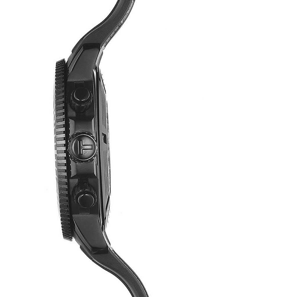 Tissot Seastar 1000 Chronograph Black Dial Black Rubber Strap Watch For Men - T120.417.37.051.02