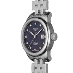 Tissot Le Locle Automatic Diamonds Mother of Pearl Black Dial Silver Steel Strap Watch For Women - T006.207.11.126.00