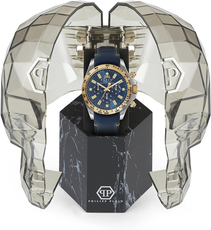 Philipp Plein Mens Watch Nobile Wonder Chronograph Blue