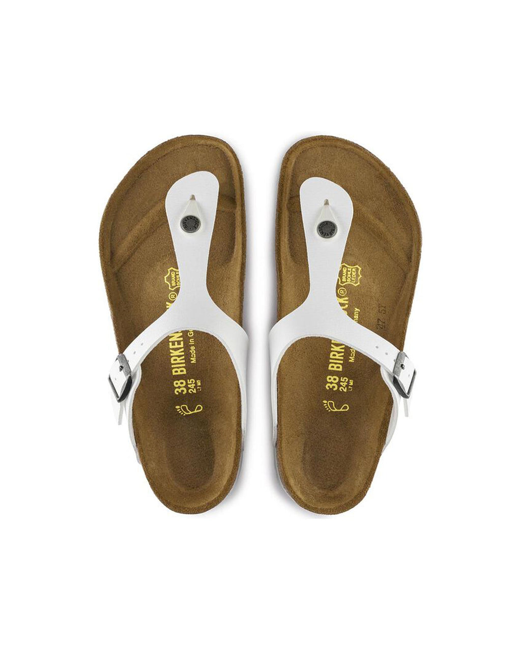 Gizeh White Birko-Flor Sandals