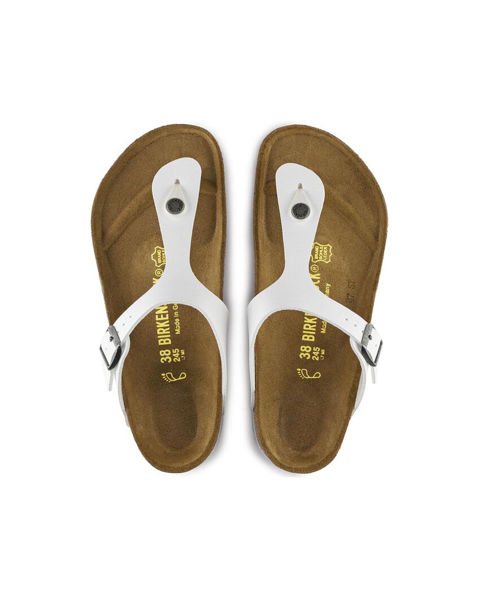 Gizeh White Birko-Flor Sandals