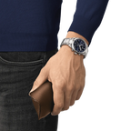 Tissot T Race Chronograph Blue Dial Silver Steel Strap Watch For Men - T141.417.11.041.00
