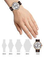 Tissot Carson Premium Powermatic 80 Silver Dial Brown Leather Strap Watch For Men - T122.407.36.033.00