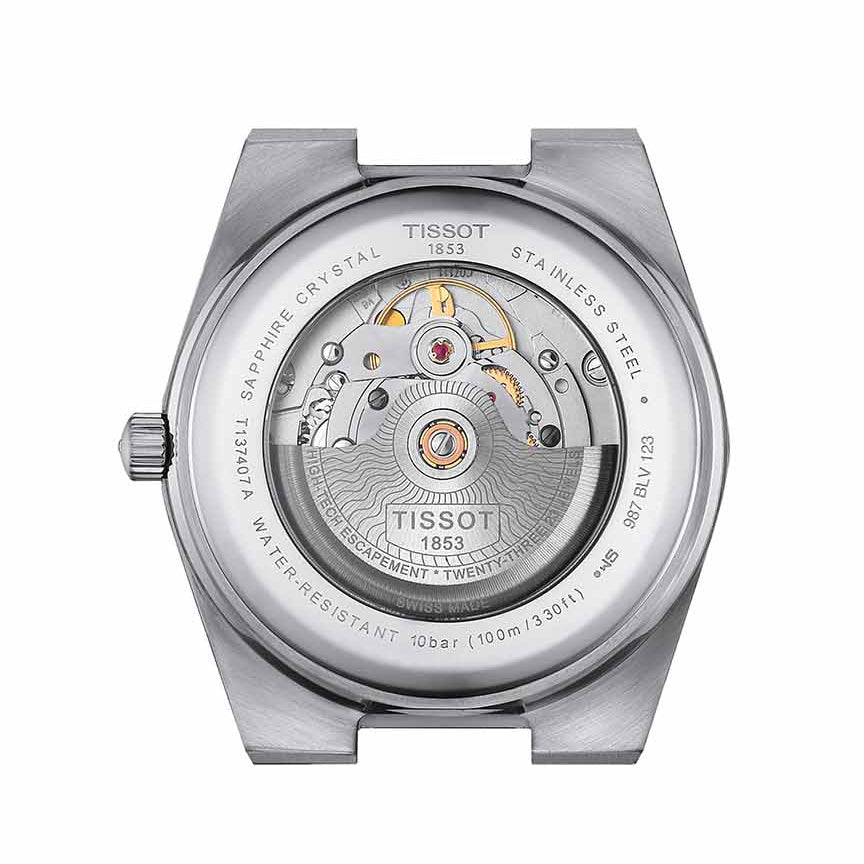 Tissot PRX Powermatic 80 Automatic Mint Green Dial Silver Steel Strap Watch for Men - T137.407.11.091.01