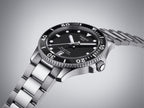 Tissot Seastar 1000 Lady Black Dial Silver Steel Strap Watch for Women - T120.210.11.051.00