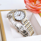 Tissot Carson Automatic Silver Dial Two Tone Steel Strap Watch For Women - T085.207.22.011.00