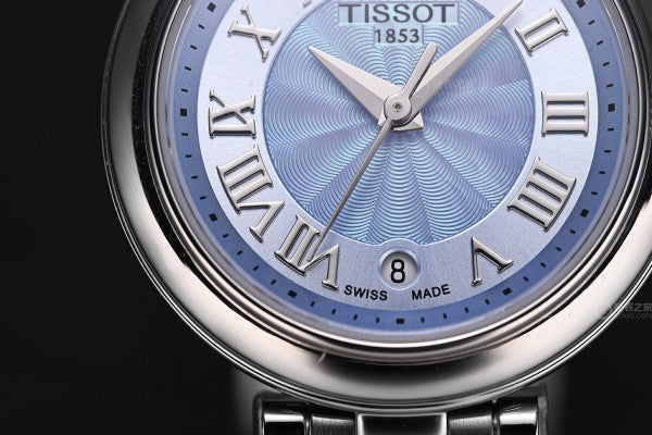 Tissot Bellissima Small Lady Light Blue Dial Silver Steel Strap Watch for Women - T126.010.11.133.00
