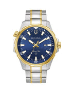 Bulova Marine Star Men's Watch in Two-Tone Stainless Steel with Blue Sunray Dial 98B384
