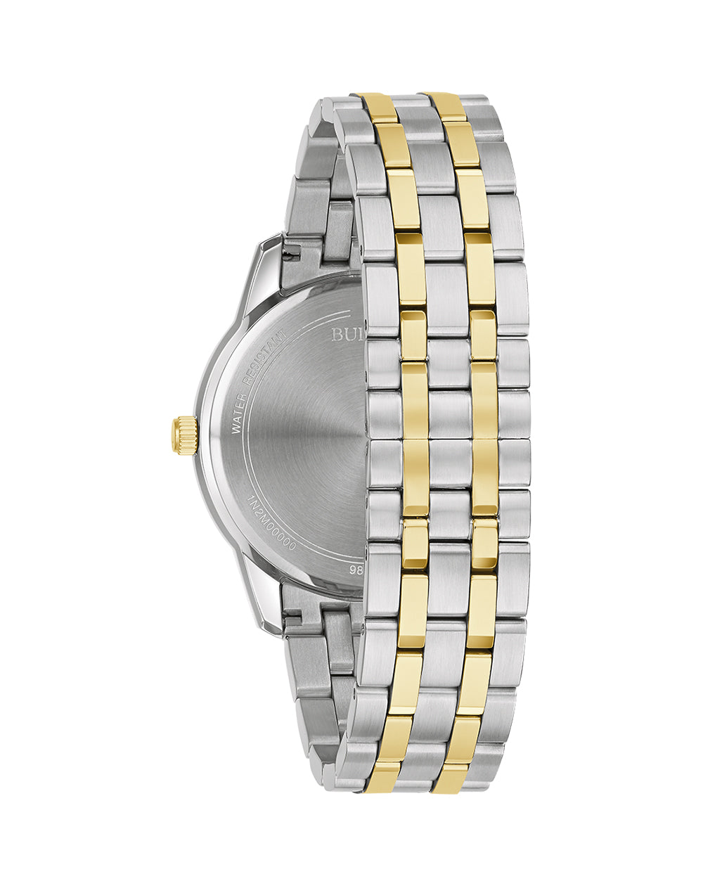 Bulova Sutton Collection Men's Silver and Gold Watch 98B385