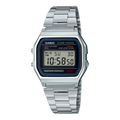 Casio Stainless Steel Digital Silver Dial Watch A158WA-1A