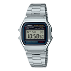 Casio Stainless Steel Digital Silver Dial Watch A158WA-1A