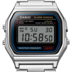 Casio Stainless Steel Digital Silver Dial Watch A158WA-1A