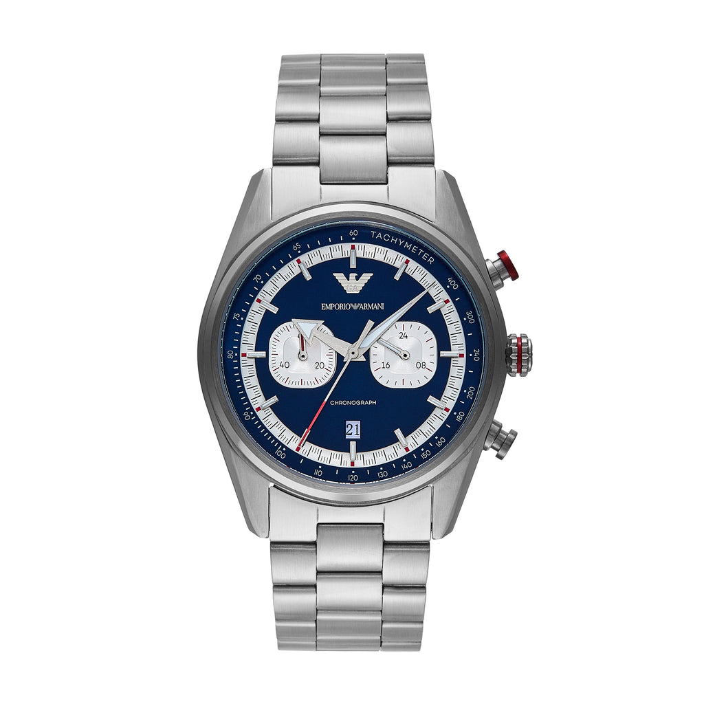 Emporio Armani Chronograph Blue Dial 42mm Men's Watch AR11676