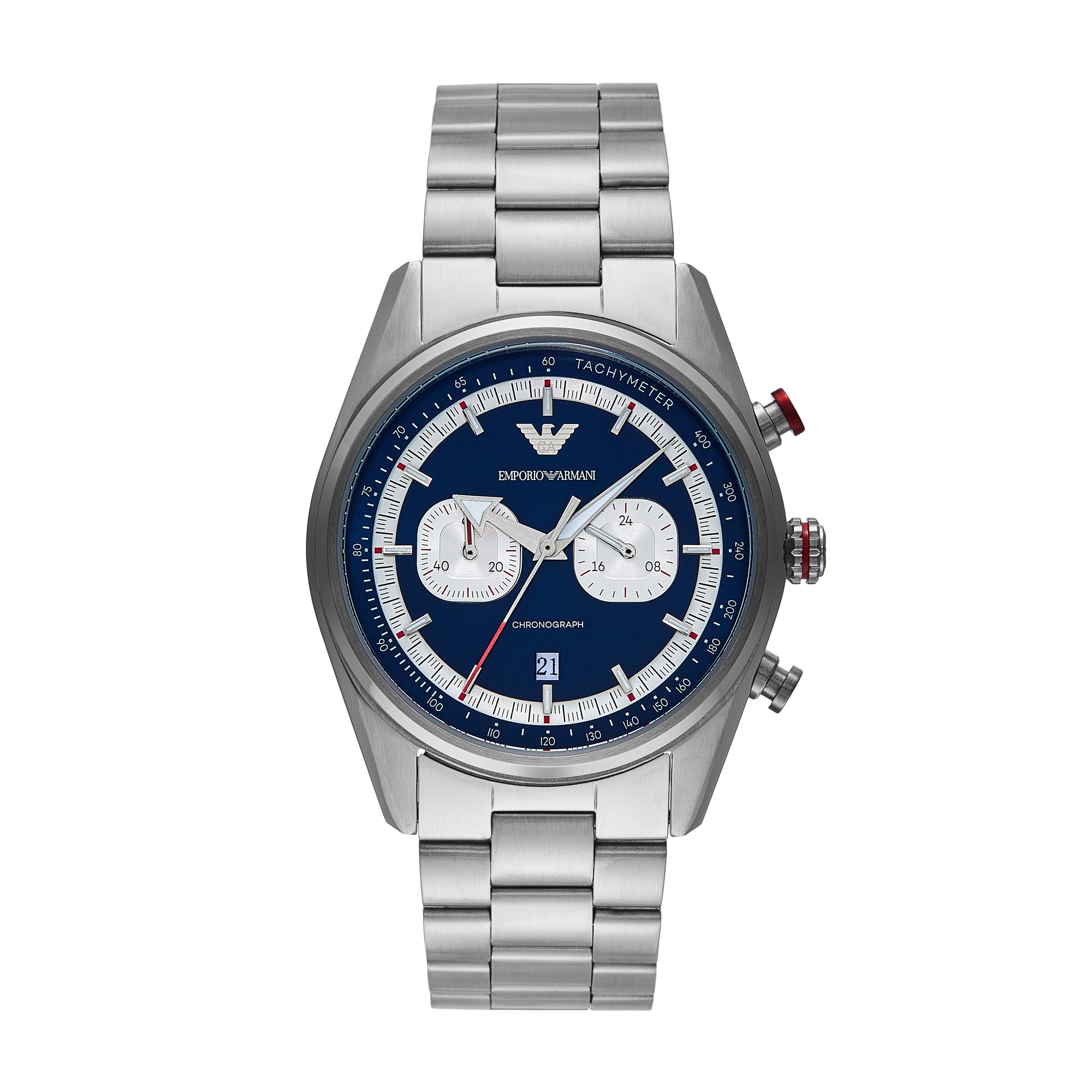 Emporio Armani Chronograph Blue Dial 42mm Men's Watch AR11676