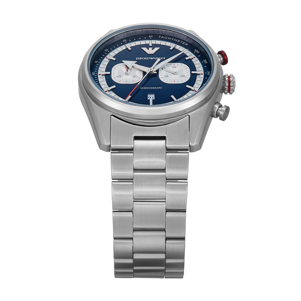 Emporio Armani Chronograph Blue Dial 42mm Men's Watch AR11676