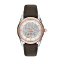 Emporio Armani Antonio 43mm Brown Leather Strap Men's Watch AR60094