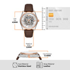 Emporio Armani Antonio 43mm Brown Leather Strap Men's Watch AR60094