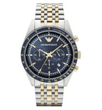 Emporio Armani Men's Tazio Chronograph Watch Two Tone