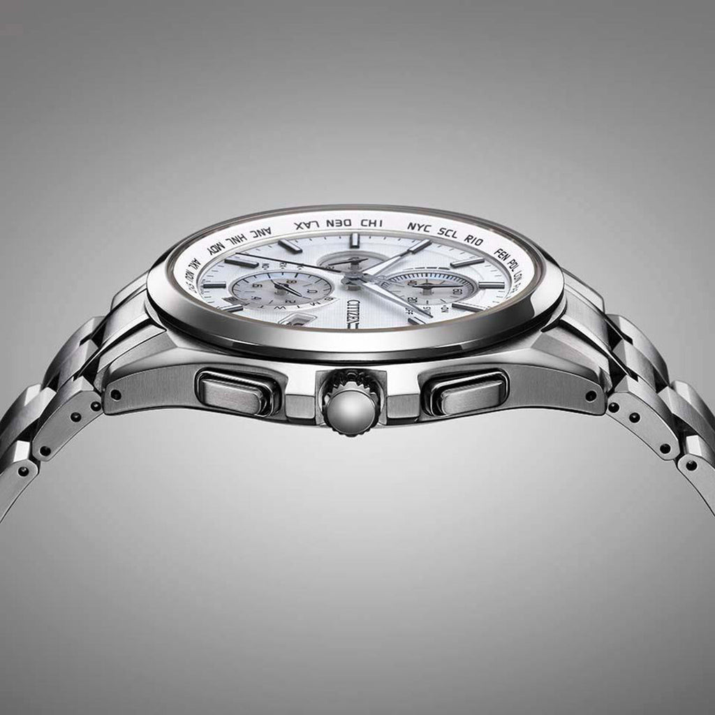 Citizen Attesa Radio Controlled Eco-Drive Titanium Watch AT8040-57A
