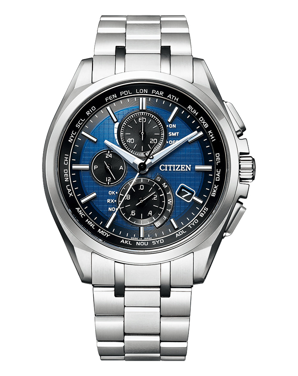 Citizen Attesa Radio Controlled Eco-Drive Titanium Watch AT8040-57L