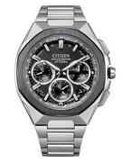 Citizen Attesa Satellite Wave Eco-Drive Black Dial Titanium Watch CC4104-53E