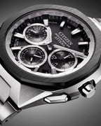 Citizen Attesa Satellite Wave Eco-Drive Black Dial Titanium Watch CC4104-53E