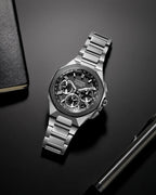 Citizen Attesa Satellite Wave Eco-Drive Black Dial Titanium Watch CC4104-53E