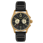 AVI-8 Spitfire Lock Men's Black Bronze Chronograph Watch