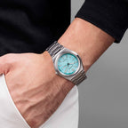 Citizen Eco-Drive Zenshin Three-hand Turquoise (Green) Dial Titanium steel Watch AW0130-85M