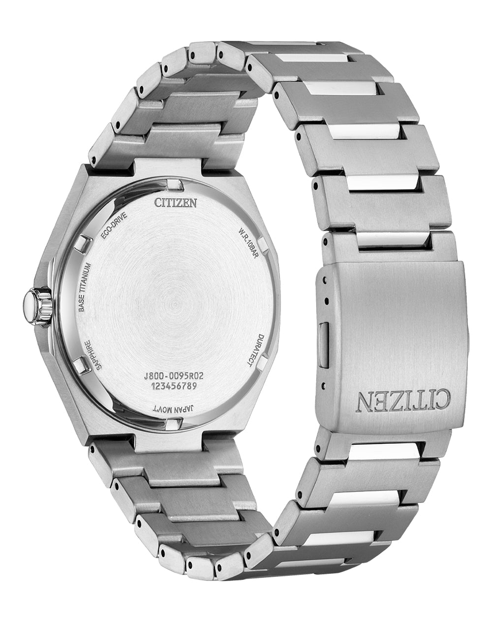 Citizen Eco-Drive Zenshin Three-hand Orange Dial Titanium Watch AW0130-85Z