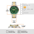Armani Exchange Chronograph Green Dial 44mm Men's Watch AX1966