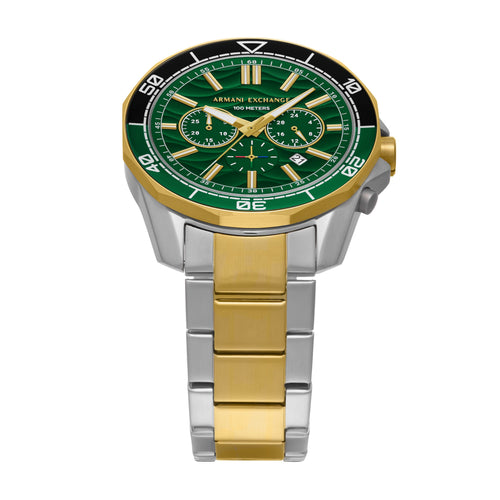 Armani Exchange Chronograph Green Dial 44mm Men's Watch AX1966
