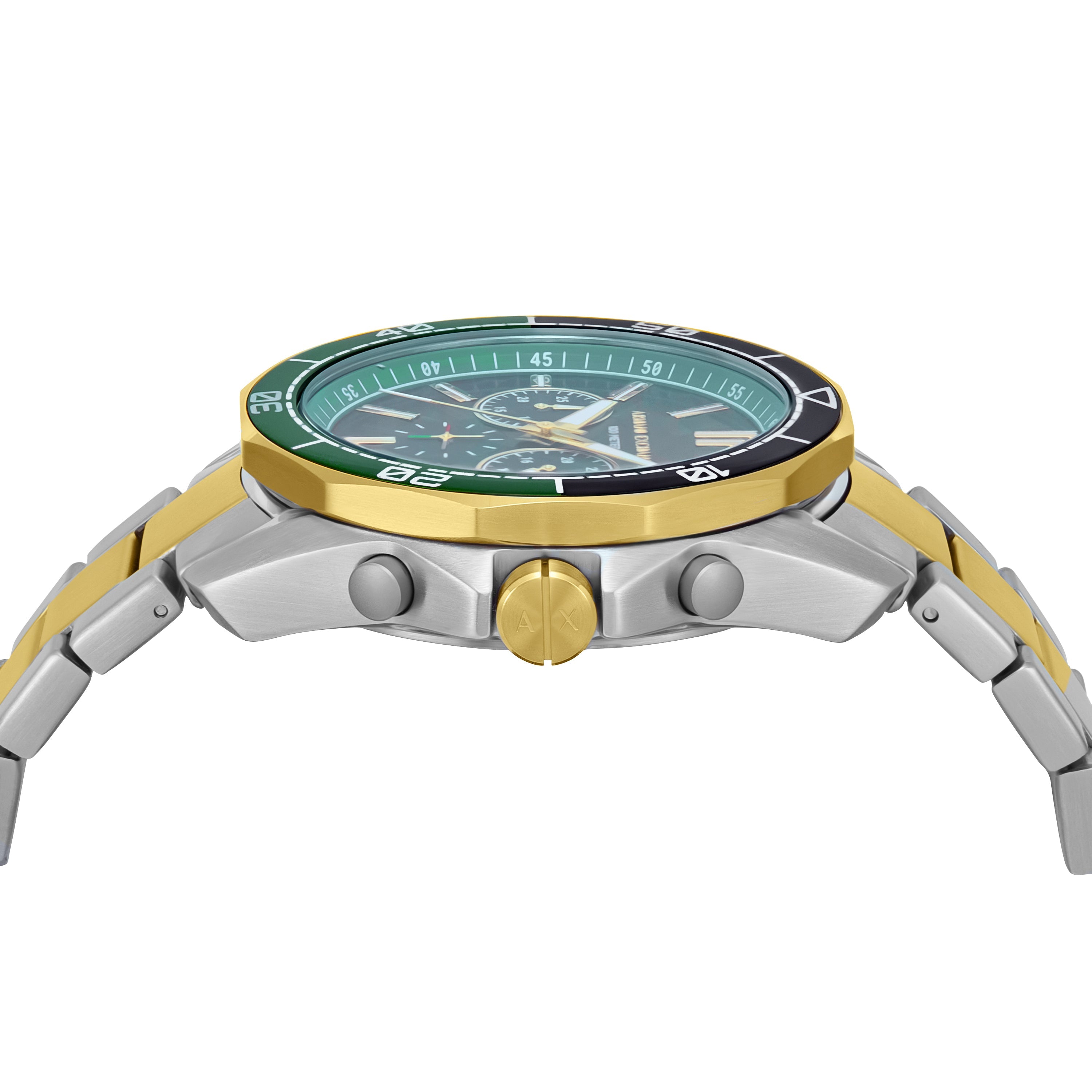 Armani Exchange Chronograph Green Dial 44mm Men's Watch AX1966