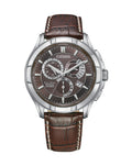 Citizen Eco-Drive Leather Strap Brown Dial Watch BL8160-07X