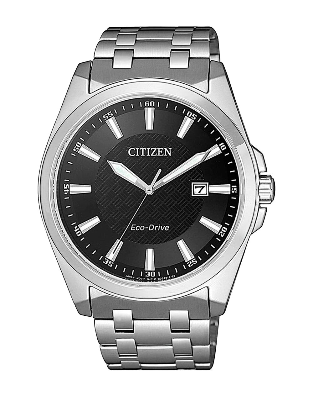 Citizen Eco-Drive Black Dial Stainless Steel BM7108-81E
