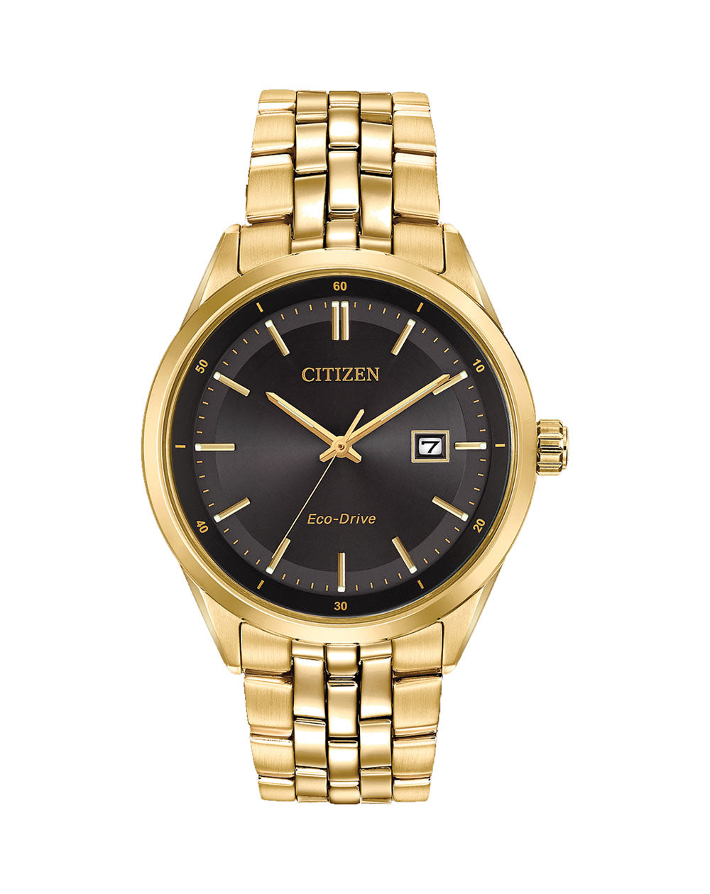 Citizen Eco-Drive Gold-Tone Black Dial BM7252-51E