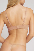 Sieve String Thong in Buff