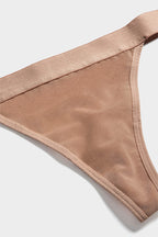Sieve Thong in Buff